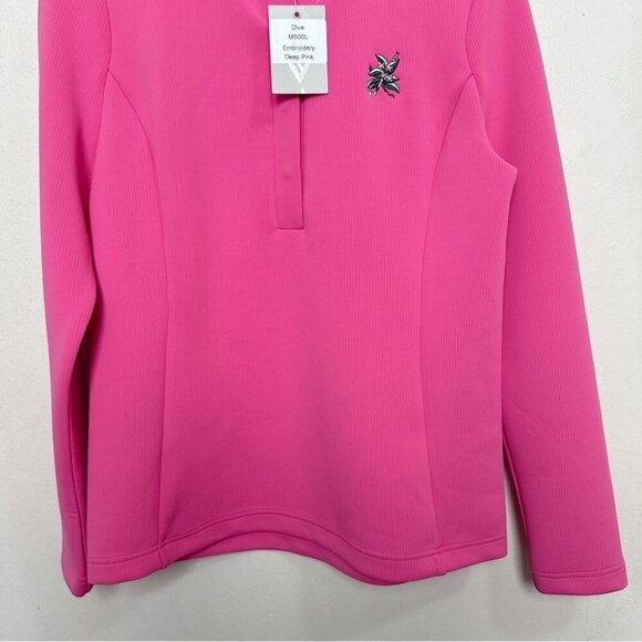Levelwear Womens Small Long Sleeve Dive Midlayer Deep Pink Top - Picture 5 of 10